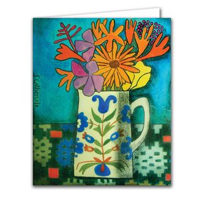 IGC237 Folk Jug and Summer Flowers