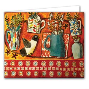 IGC235 Felt Bird and Winter Flowering Jasmine