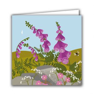 SBC350 Foxgloves and Bumblebees