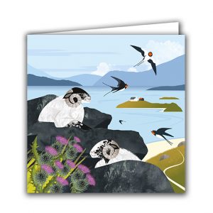 SBC355 Sleeping Sheep and Swallows