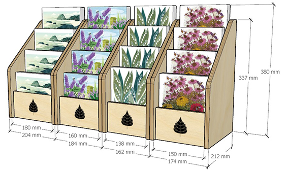 Silver Birch Cards Counter Top Displays
