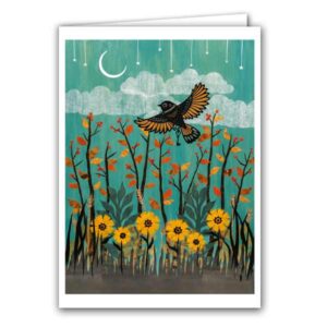 Autumn Night Beckon Greeting Card
