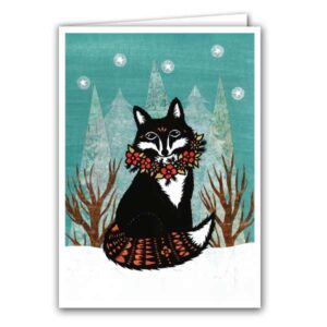 In The Wintry Wood Greeting Card for Christmas